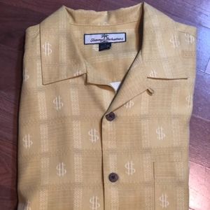Tommy Bahama 100% Silk Short Sleeve $ S Mens Shirt